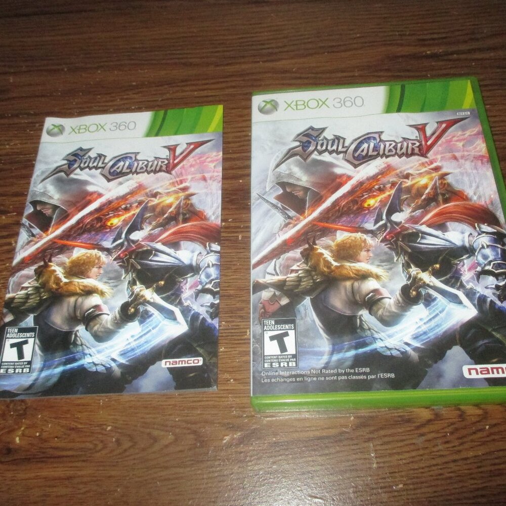 Soul Calibur V (Microsoft Xbox 360, 2012) with English / French manual